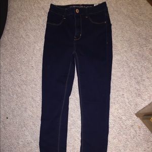 American Eagle dark wash high waisted jeggings